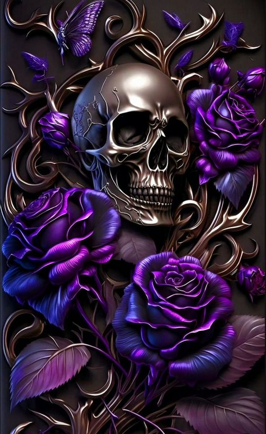 Skull Flower | Diamond Painting