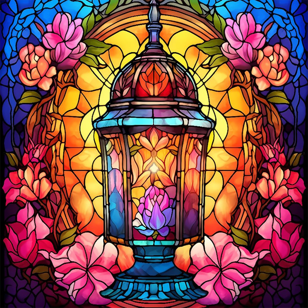 Street Lamp Flower | Diamond Painting