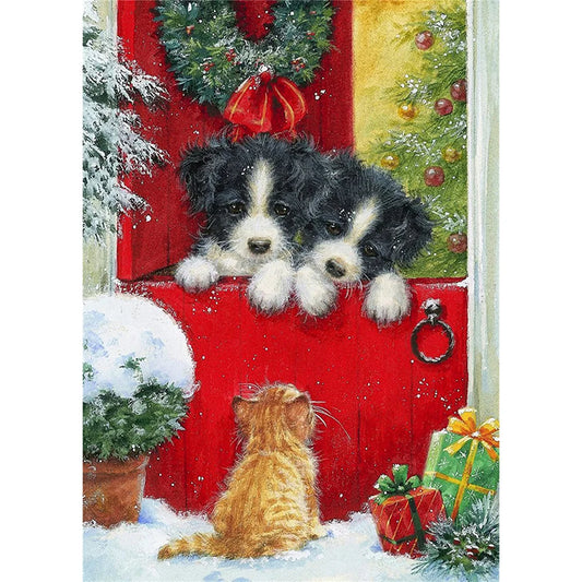 Christmas Dog | Diamond Painting