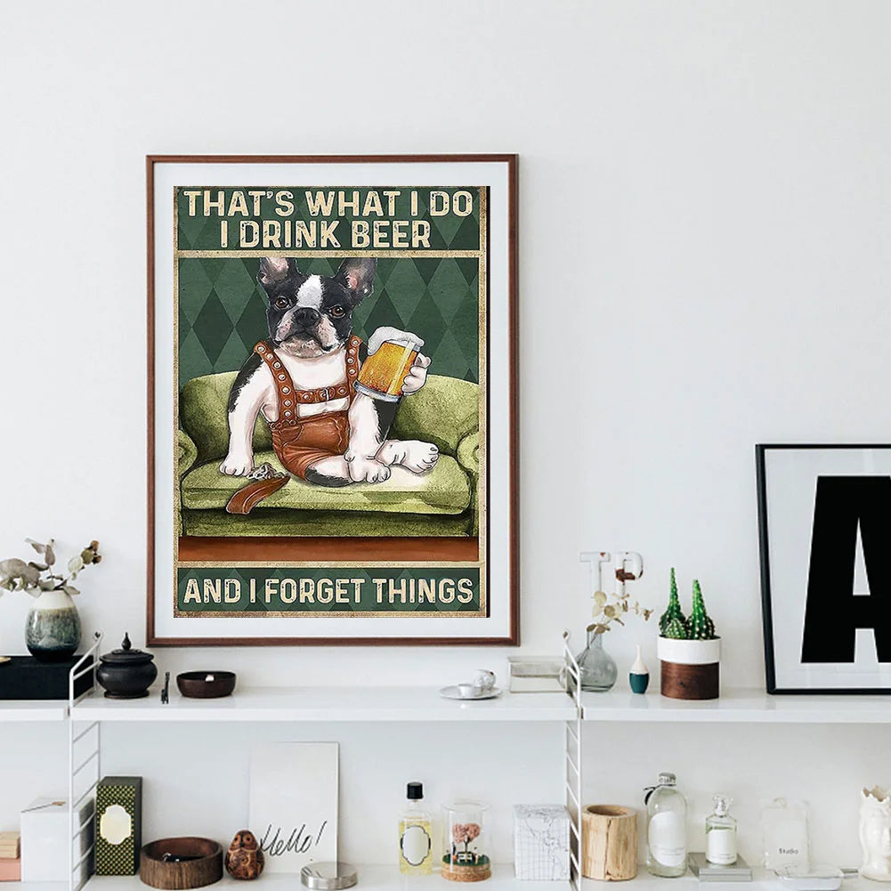 French Bulldog Dog Poster | Diamond Painting