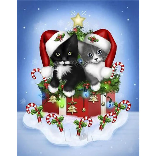 Christmas Cat | Diamond Painting