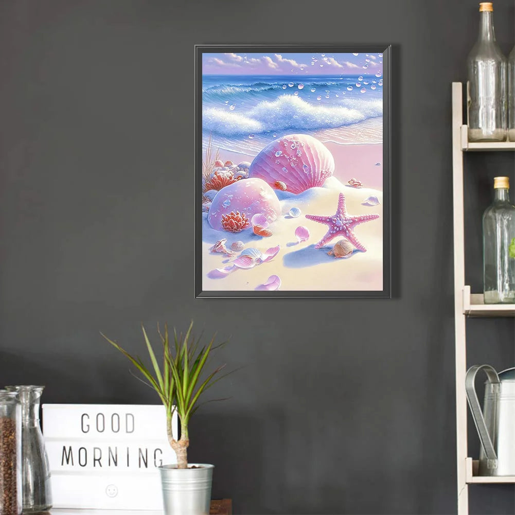 Pink Shells And Starfish | Diamond Painting