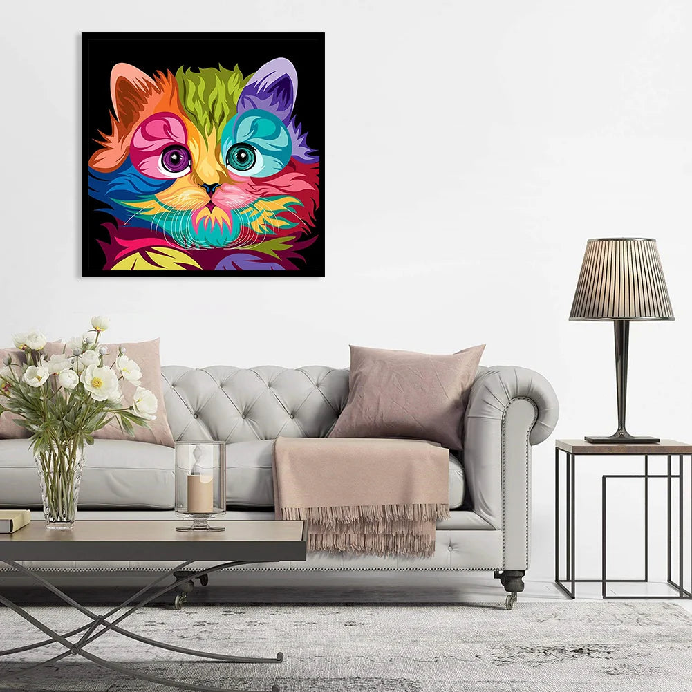 Colorful Cat | Diamond Painting