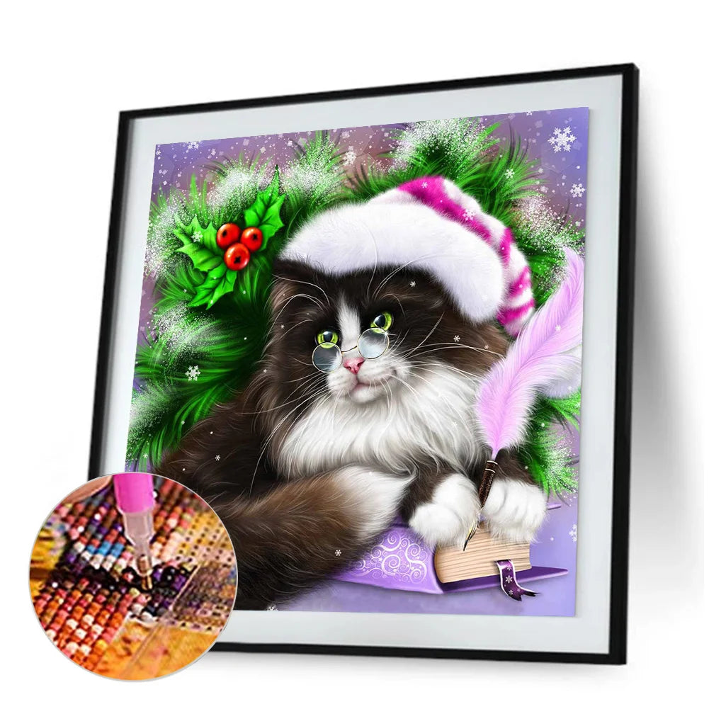 Christmas Cat | Diamond Painting