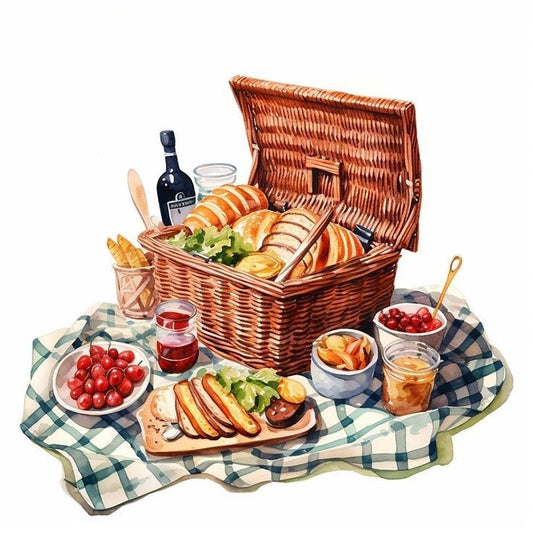 Basket Picnic | Diamond Painting