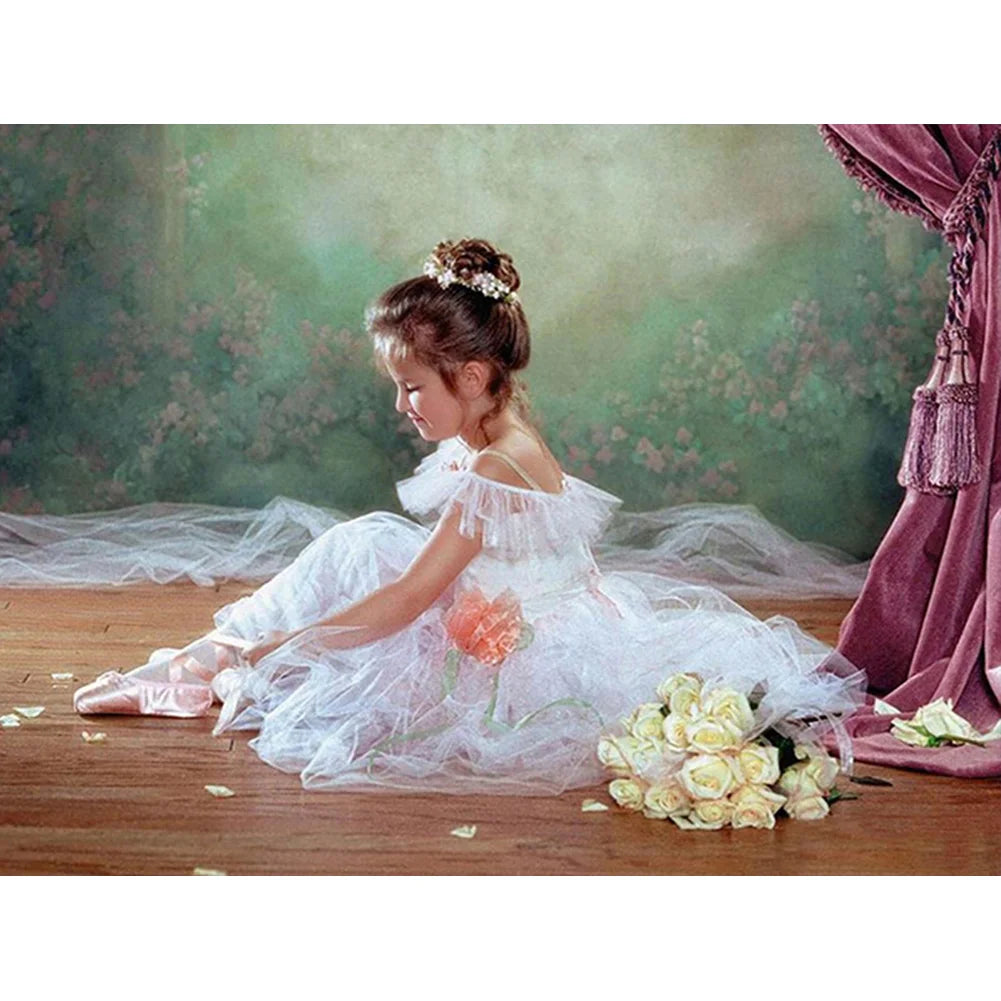 Ballerina Girl | Cross Stitch Embroidery