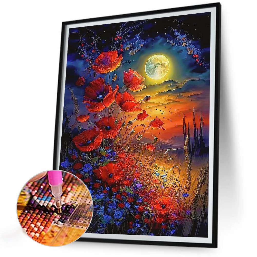 Night Moon Flower | Diamond Painting