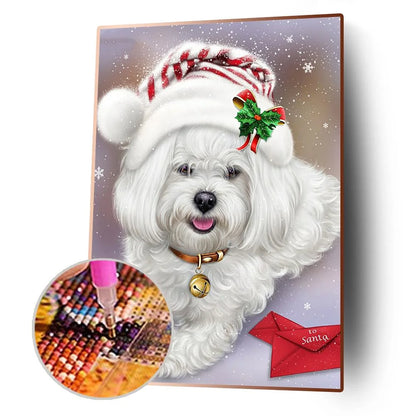 Christmas Dog | Diamond Painting