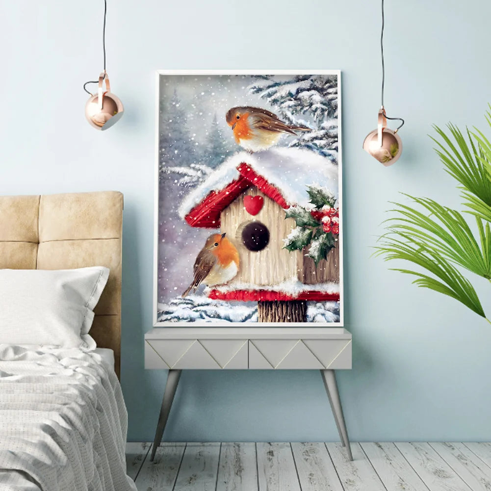 Christmas Bird | Diamond Painting