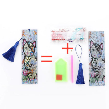 Diy Diamond Painting Leather Bookmark