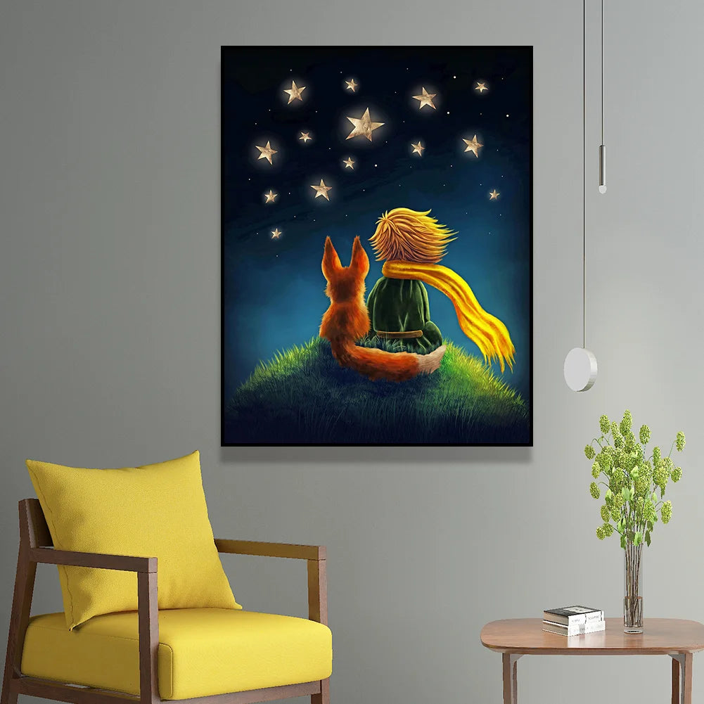 Little Prince And Dog | Diamond Painting