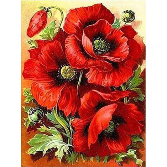 Red Flower | Diamond Painting