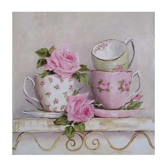 Cups Flower | Diamond Painting