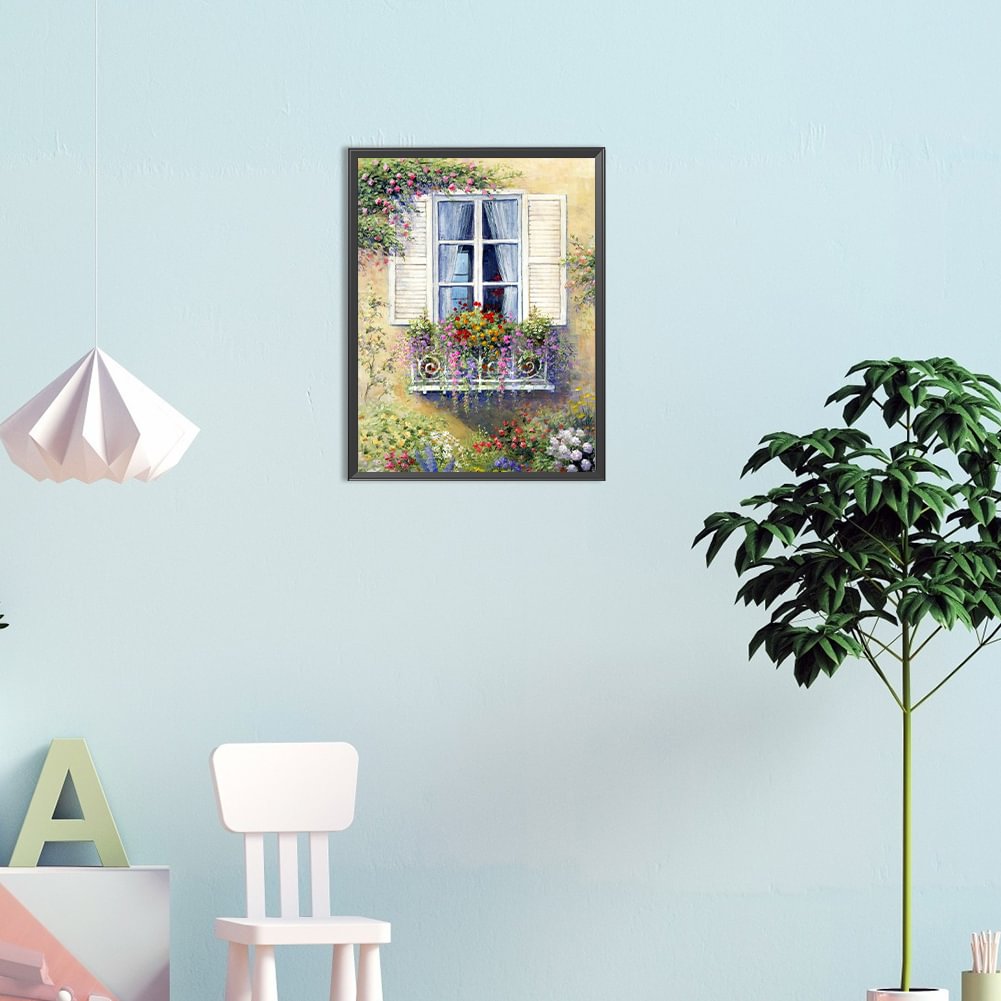 Window Flower | Diamond Painting