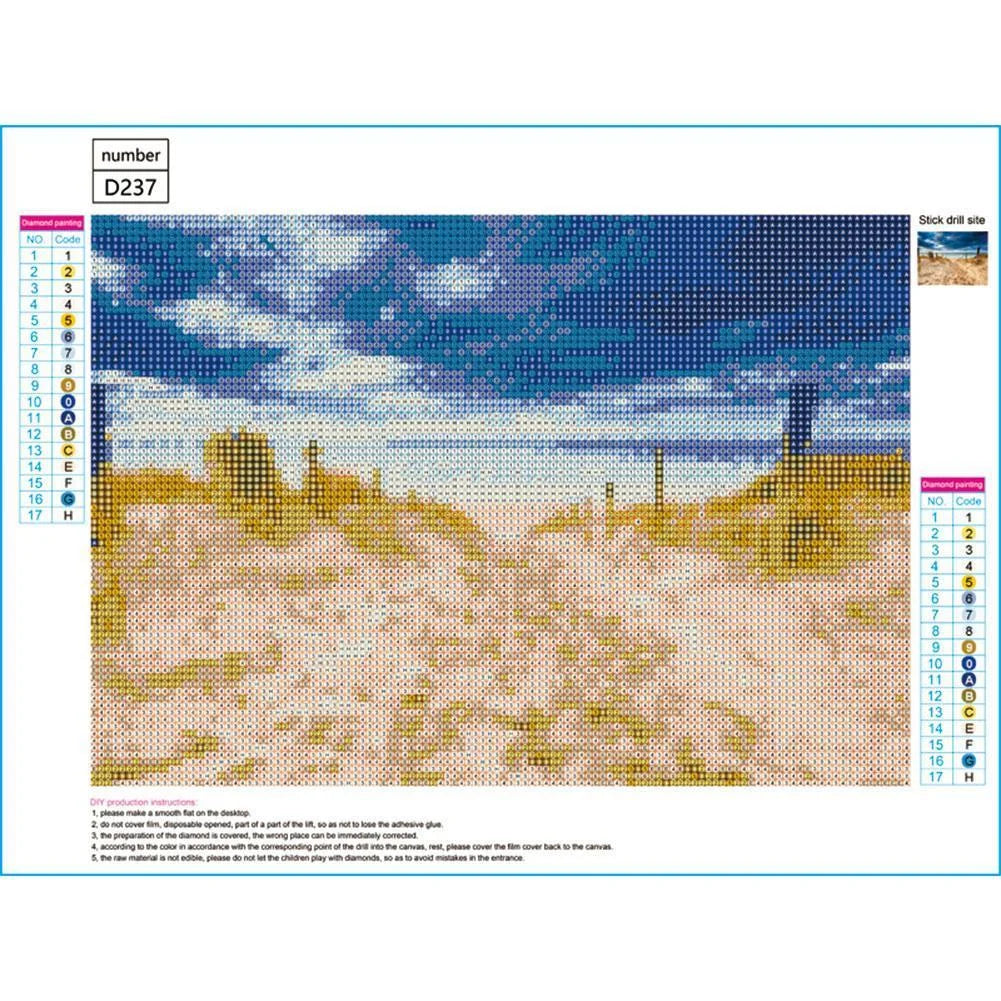 Deserted Beach | Diamond Painting