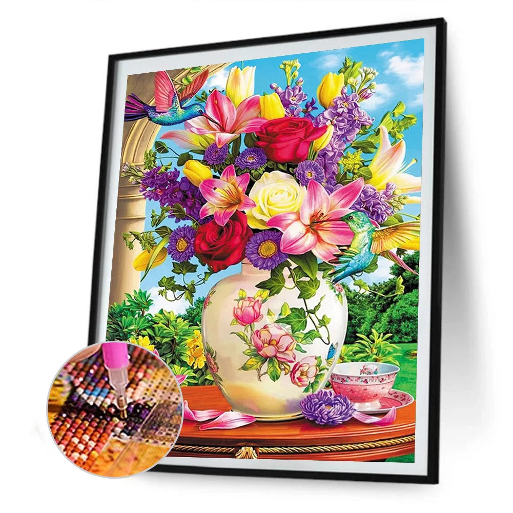 Flower In The Vase | Diamond Painting