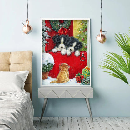 Christmas Dog | Diamond Painting