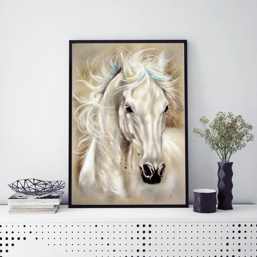 White Horse | Diamond Painting