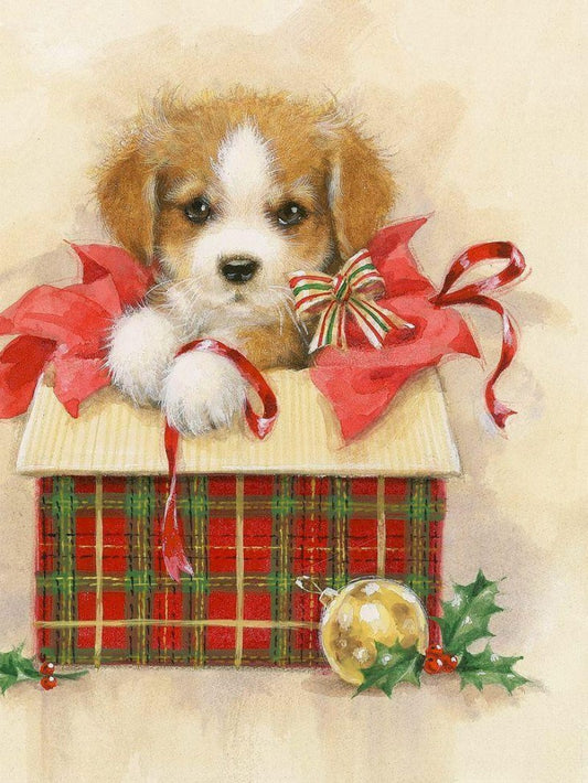 Christmas Dog | Diamond Painting