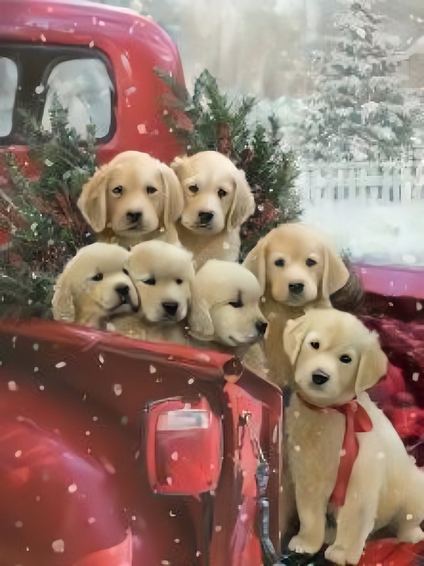 Christmas Dog | Diamond Painting