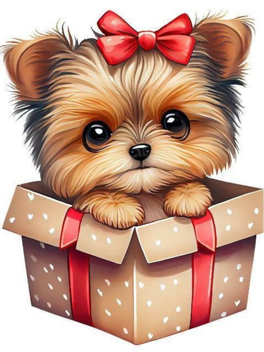 Christmas Dog | Diamond Painting