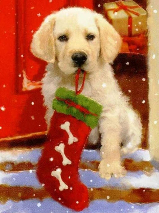 Christmas Dog | Diamond Painting