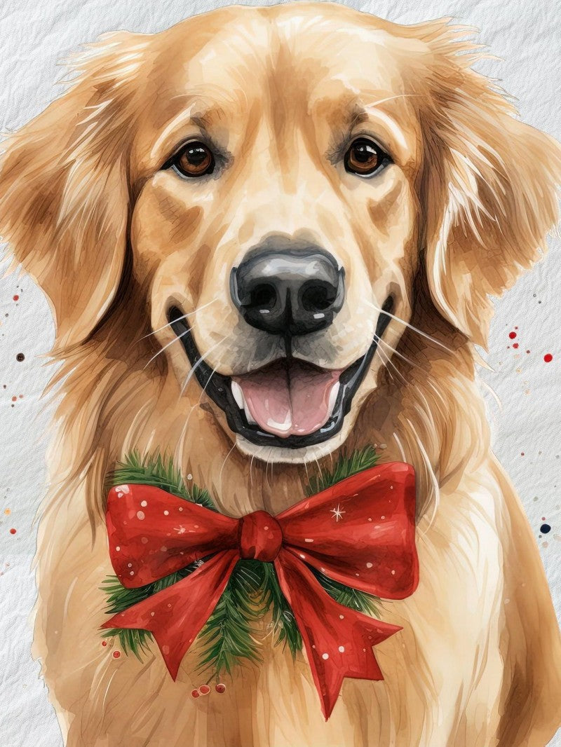 Christmas Dog | Diamond Painting