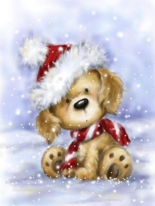 Christmas Dog | Diamond Painting