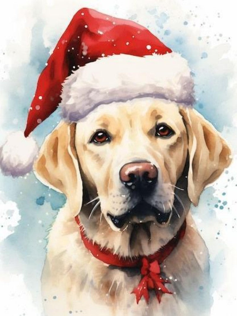 Christmas Dog | Diamond Painting