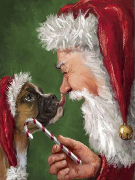 Christmas Dog | Diamond Painting