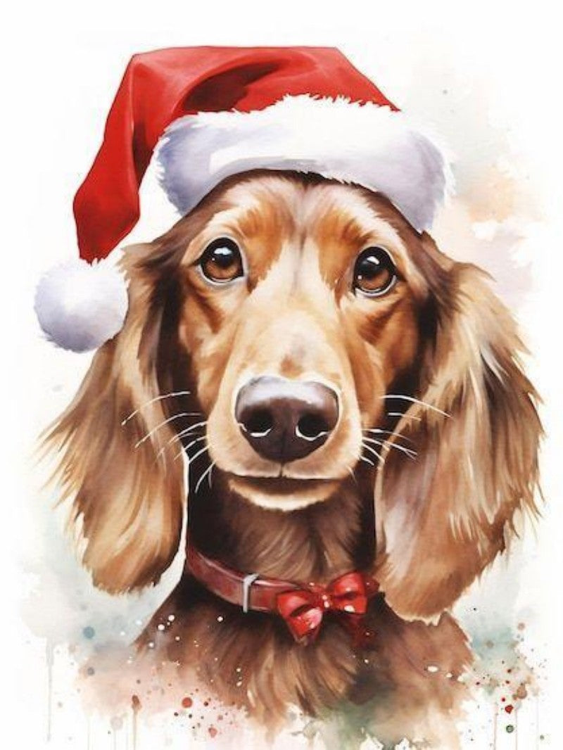 Christmas Dog | Diamond Painting