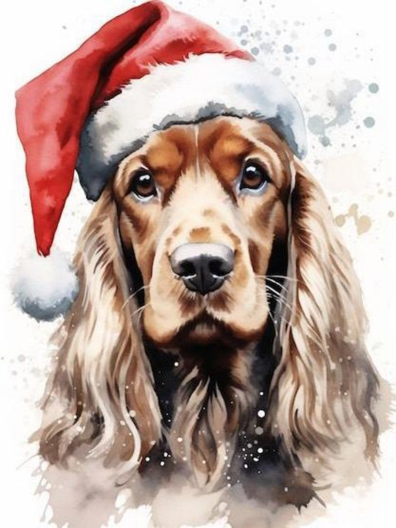 Christmas Dog | Diamond Painting