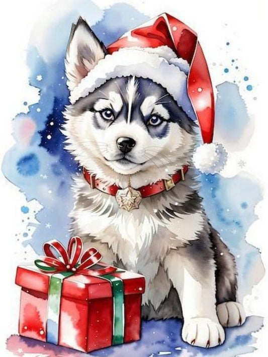 Christmas Dog | Diamond Painting