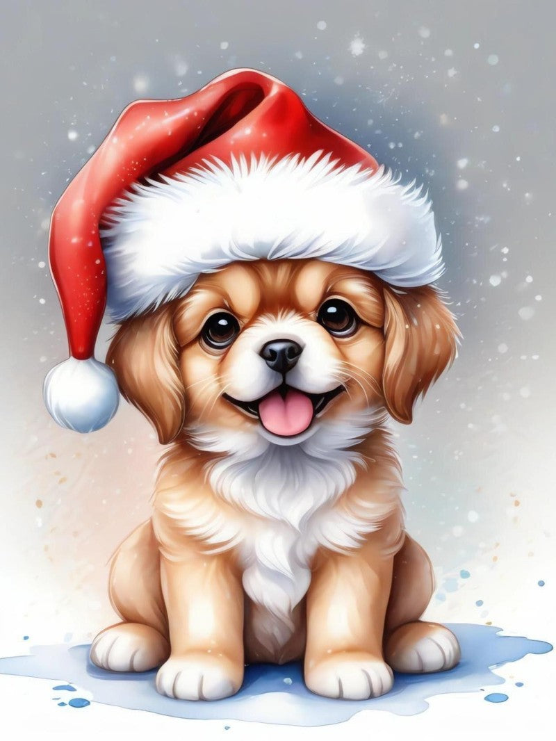 Christmas Dog | Diamond Painting