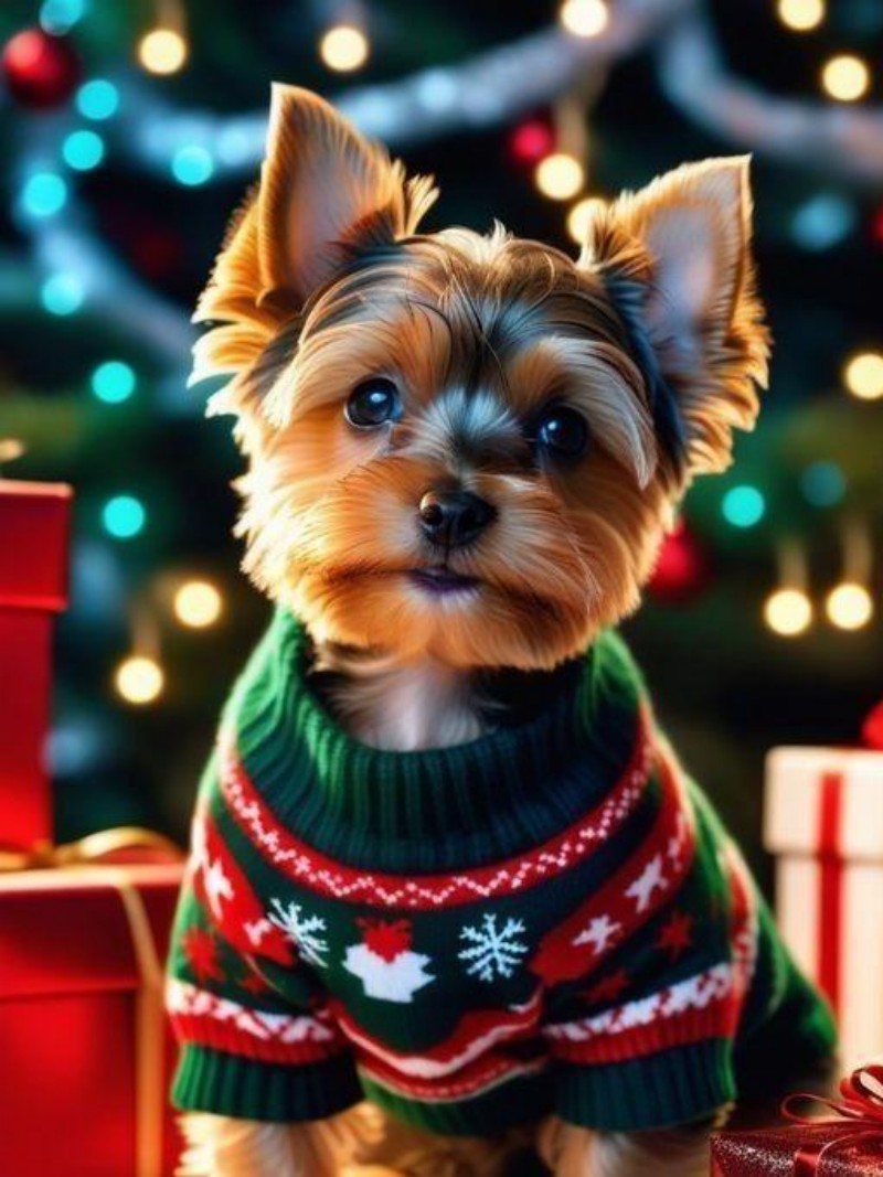 Christmas Dog | Diamond Painting