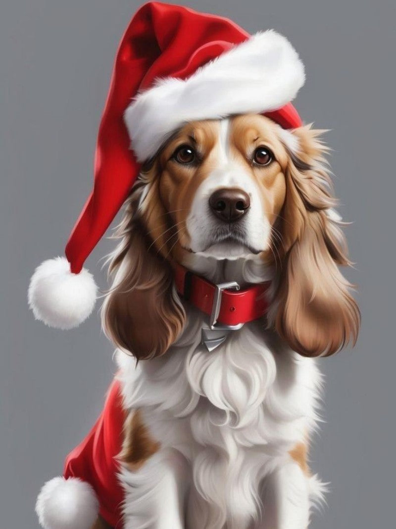 Christmas Dog | Diamond Painting