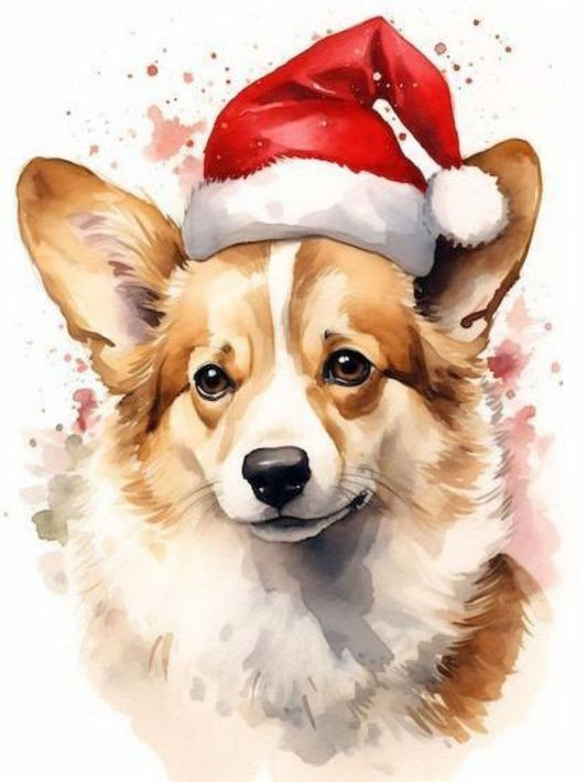 Christmas Dog | Diamond Painting