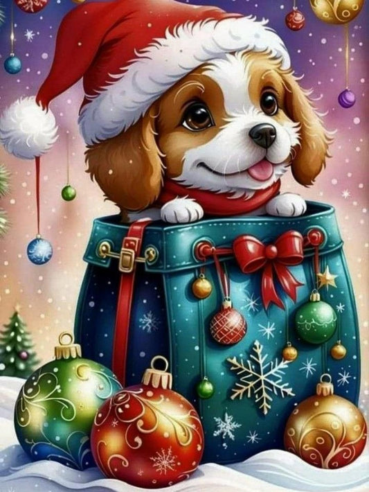 Christmas Dog | Diamond Painting