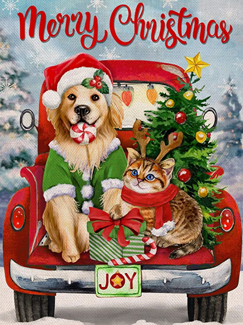 Christmas Dog | Diamond Painting