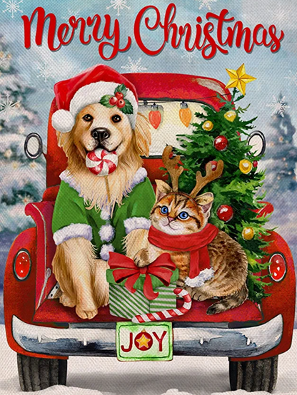 Christmas Dog | Diamond Painting