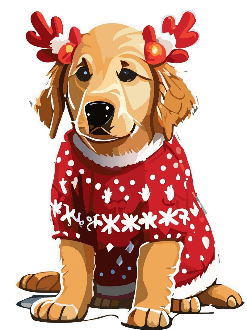 Christmas Dog | Diamond Painting