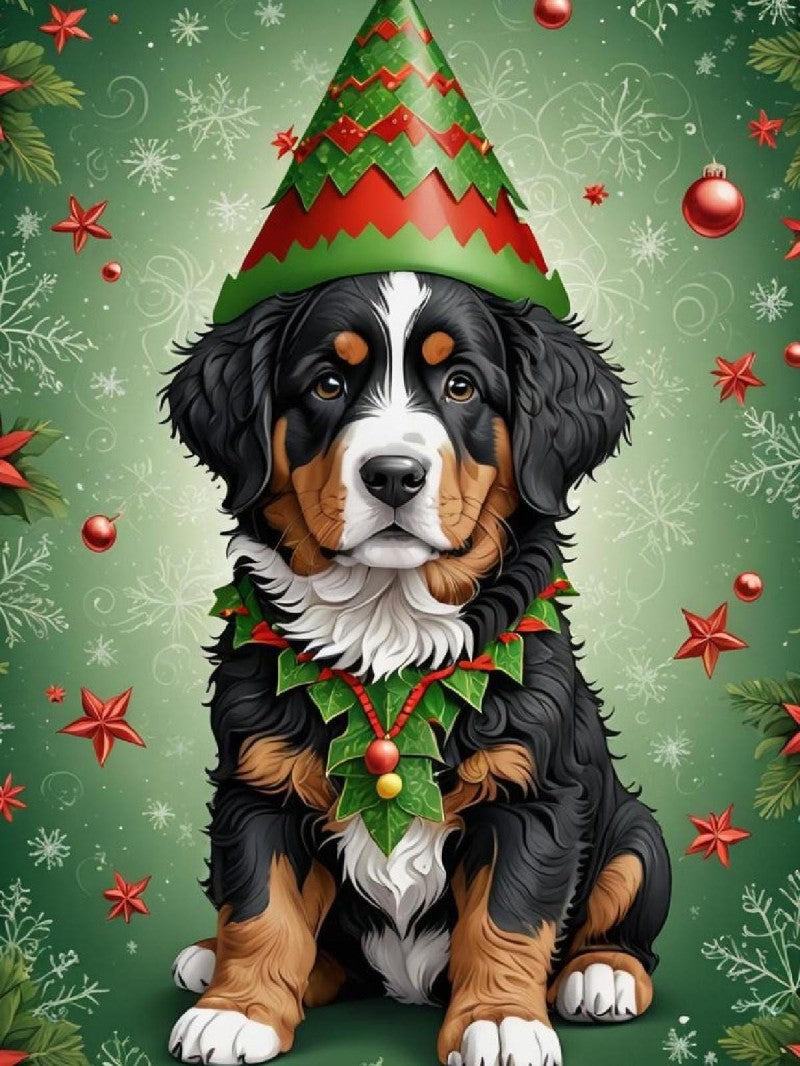 Christmas Dog | Diamond Painting