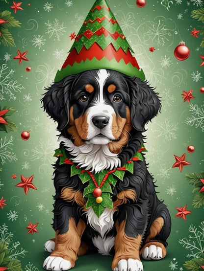 Christmas Dog | Diamond Painting