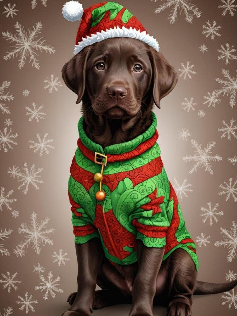 Christmas Dog | Diamond Painting