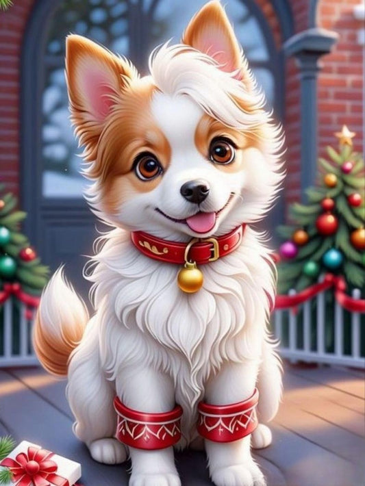 Christmas Dog | Diamond Painting