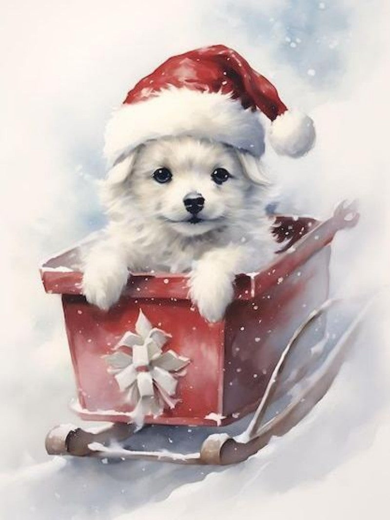 Christmas Dog | Diamond Painting