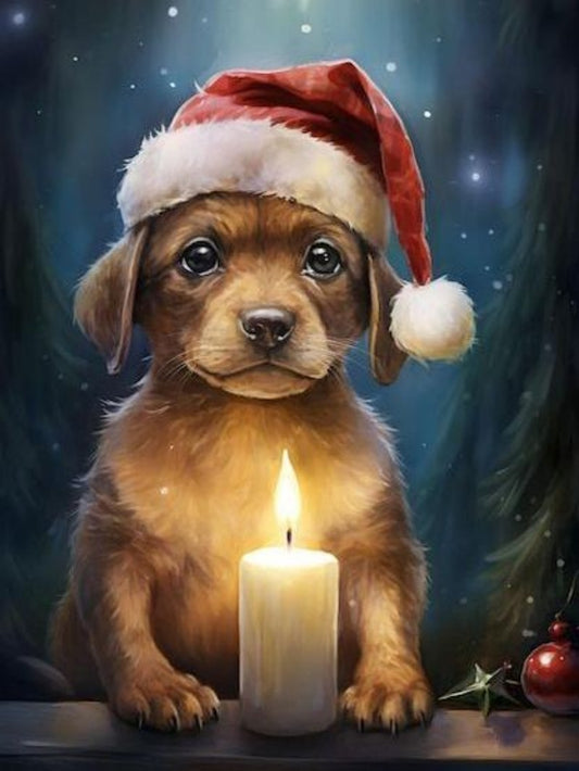 Christmas Dog | Diamond Painting