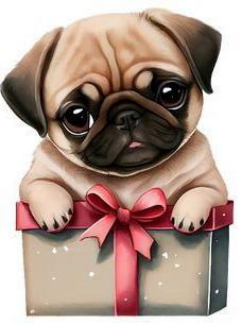 Christmas Dog | Diamond Painting