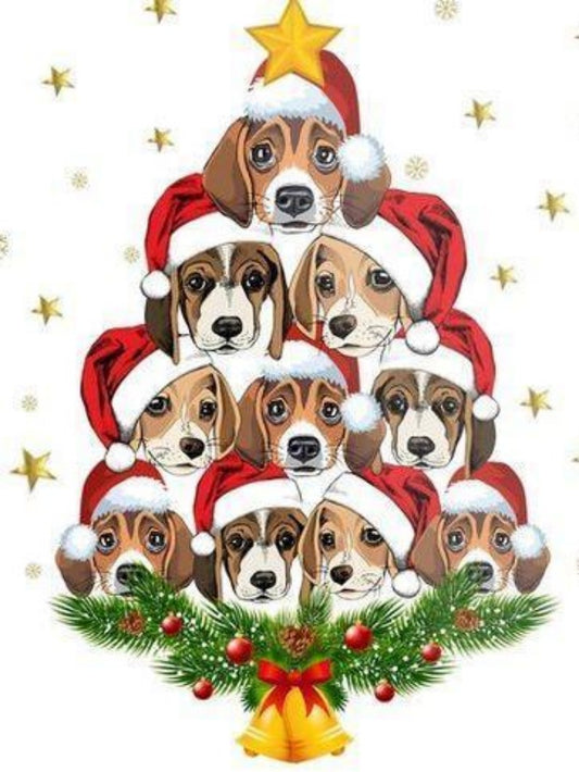 Christmas Dog | Diamond Painting