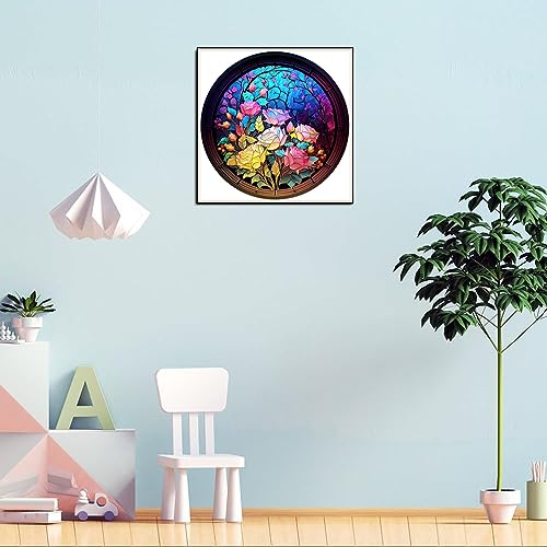 Glass Stained Flowers | Diamond Painting